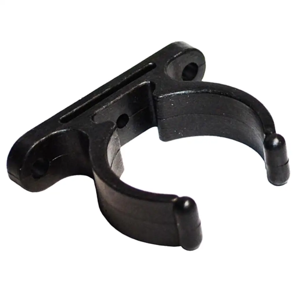 

8X Black 38MM Nylon Boat Hook paddle Holder Split Clip Paddle Rod Keeper