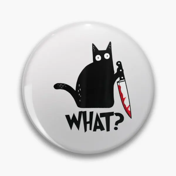 

Заколка с ножом в виде кошки-чудовища, красивая, прочная, мягкая, модная металлическая, креативная, забавная бижутерия, мультяшная шапка, одежда, значок на воротник