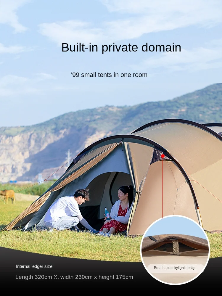 Туннельная палатка Moqi изысканное Уличное оборудование для кемпинга одно