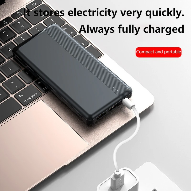 Фото OnePlus 100000 мАч Power Bank Большая емкость Быстрая зарядка Ультратонкий портативный внешний аккумулятор с цифровым дисплеем для Huawei iPhone Новый №2