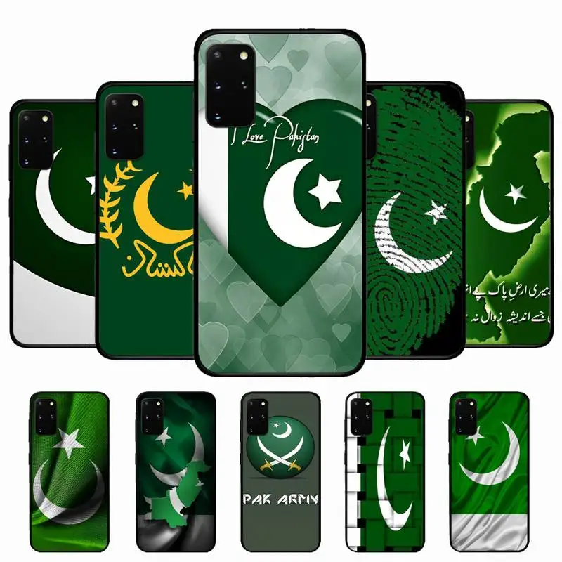 

Pakistan flag Phone Case for Samsung S10 21 20 9 8 plus lite S20 UlTRA 7edge
