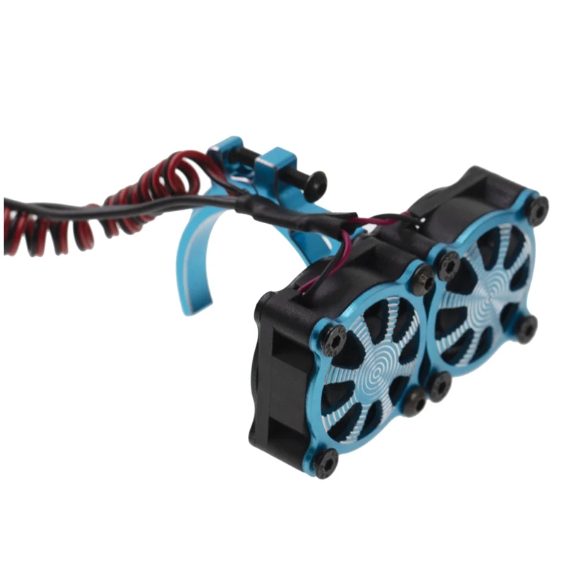 

Motor Heatsink Cooling Fan With Thermal Sensor For 540 550 3650 3660 Motors 1/10 RC Car Axial SCX10 Traxxas TRX4 Kit 2