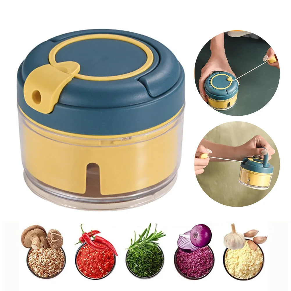 

1Pc Garlic Press Garlic Chopper Onion Multifunctional Hand-pulled Meat Grinder Shredder Hitter Household Kitchen Gadget Tool