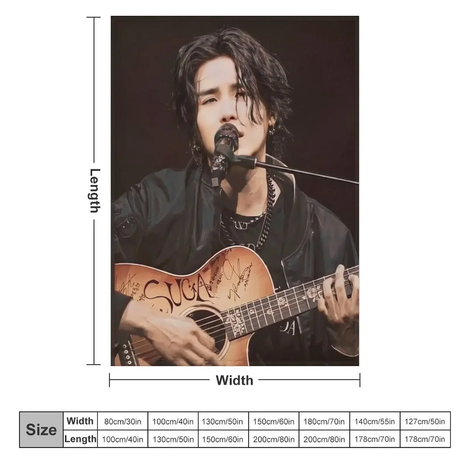 Концертное одеяло Min Yoongi теплые одеяла для дивана