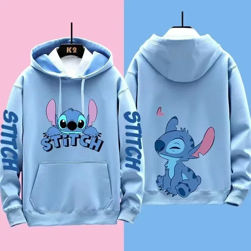 Miniso Sanrio новый Disney Stitch с капюшоном забавный аниме осень-зима мужской женский