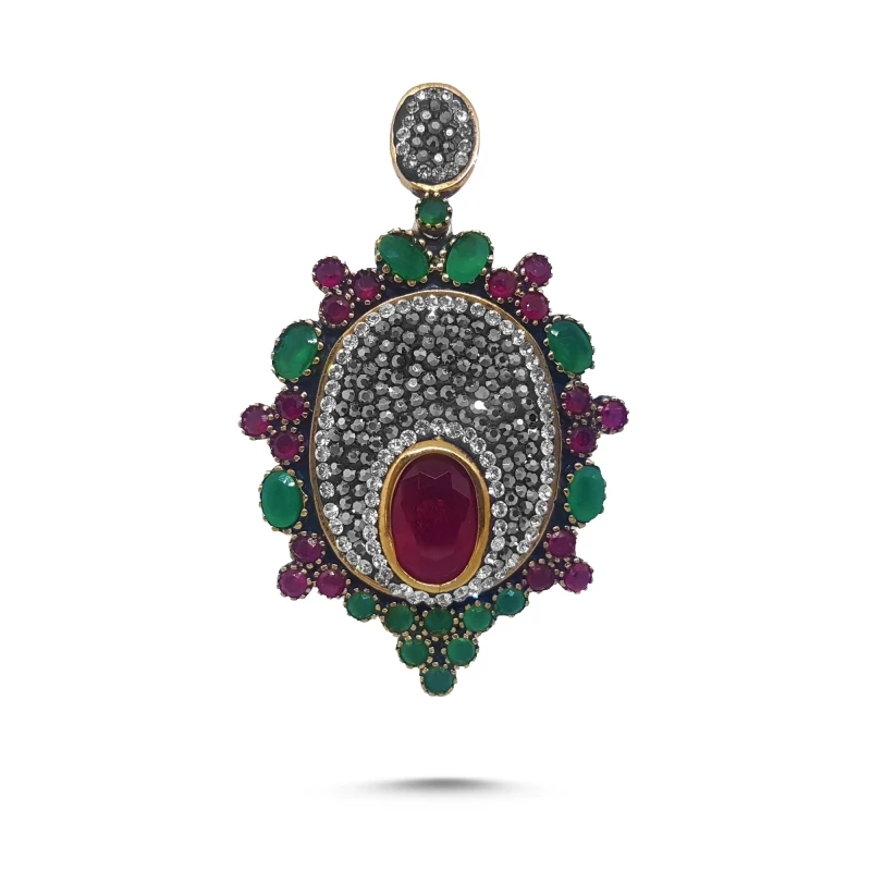 

Серебряный 925 пробы кулон с фианитом