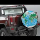 14-17 дюймов, Полиэстеровая карта мира, аксессуары для шин, запасная крышка шины для Toyota Land Cruiser