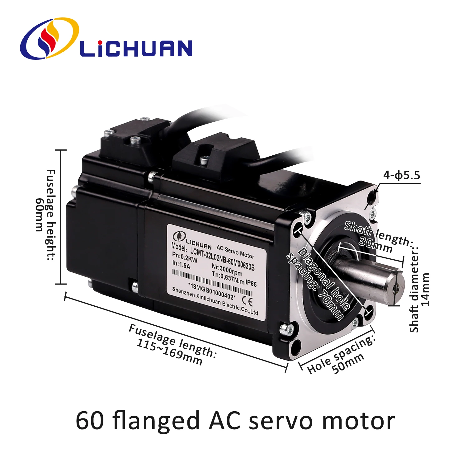 Lichuan A4 220 В 1 5/2 8/3 5 А 200/400/600 Вт Комплект контроллера серводвигателя переменного