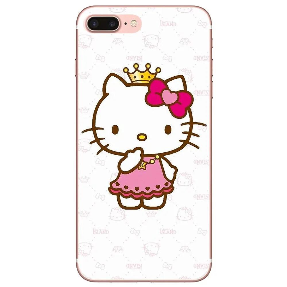 Японский мультяшный розовый прозрачный чехол hello Kitty из ТПУ для LG G5 G6 G7 Q6 Q7 Q8 Q9 V10 V20