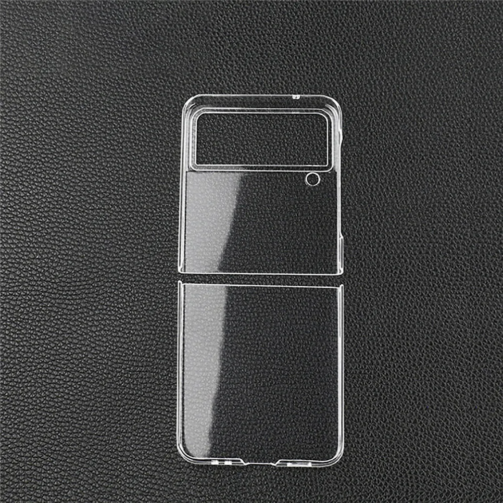 

1 PCS High Quality PC Phone Case Transparent Case Folding Screen Ultra Thin Case for Samsung Z Flip 4 Accessories