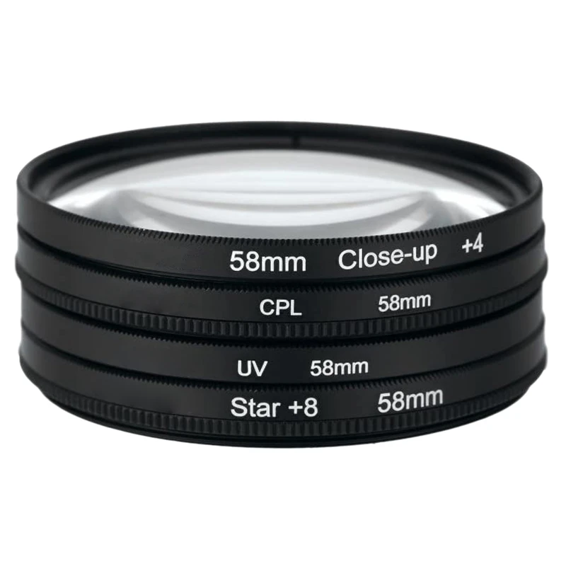 

Polarizing Filter 4 Kit 58Mm For Canon Nikon Pentax Sony DSLR Camera Photography Filters