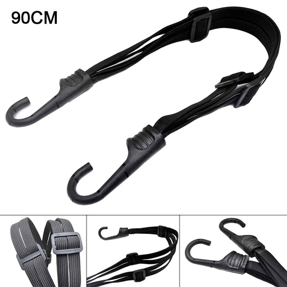 

Bike Strap Helmet Strip High Strength Portable Electrombile Stretchable Motorbike Firmly Elastic With Hook Luggage Rope