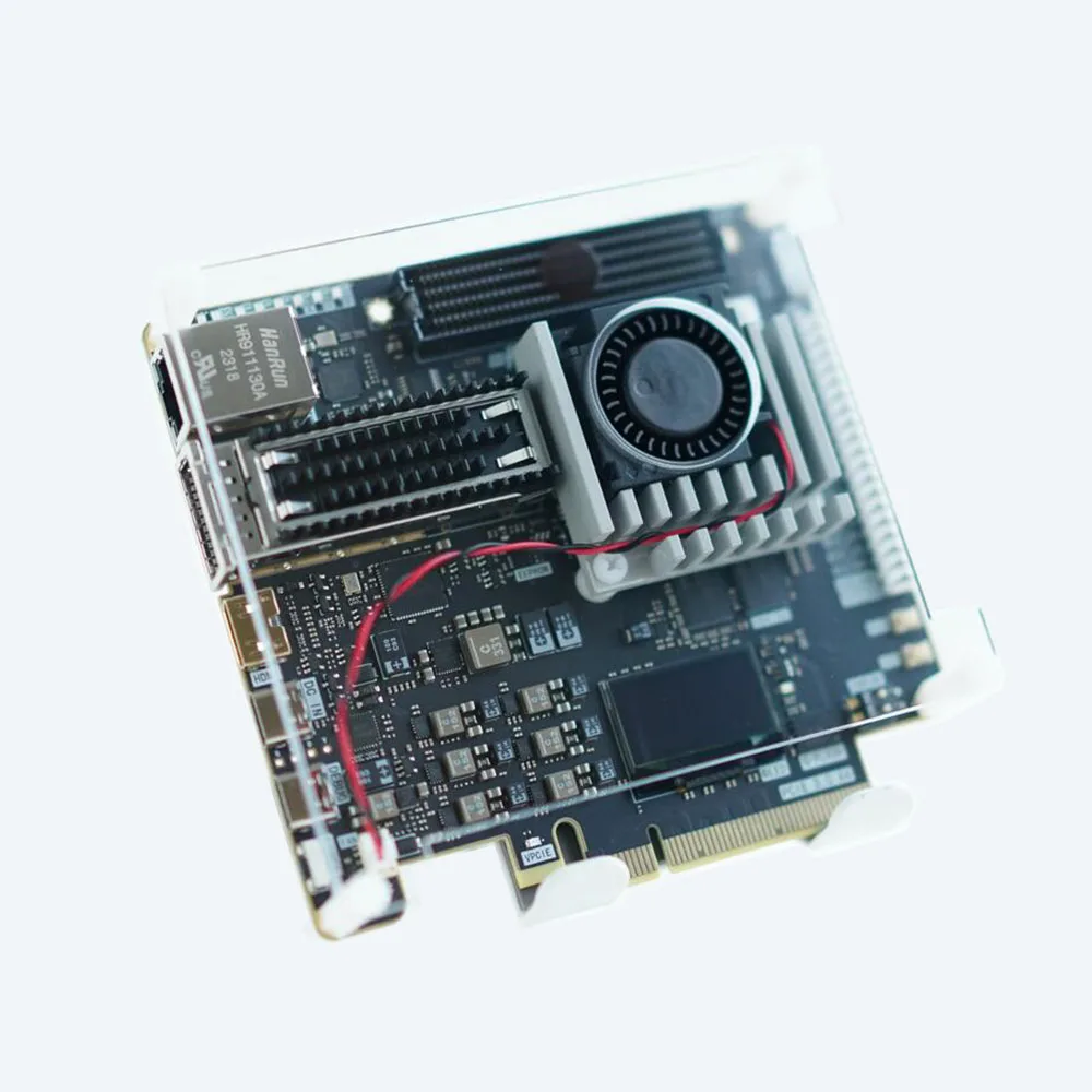Фото Плата разработки AvaCoreFPGA PCIe Xilinx Kintex Ultrascale+ XCKU5P с DDR4, PCIe3.0x4, 100G оптическим интерфейсом QSFP28 FMC HPC HD №3