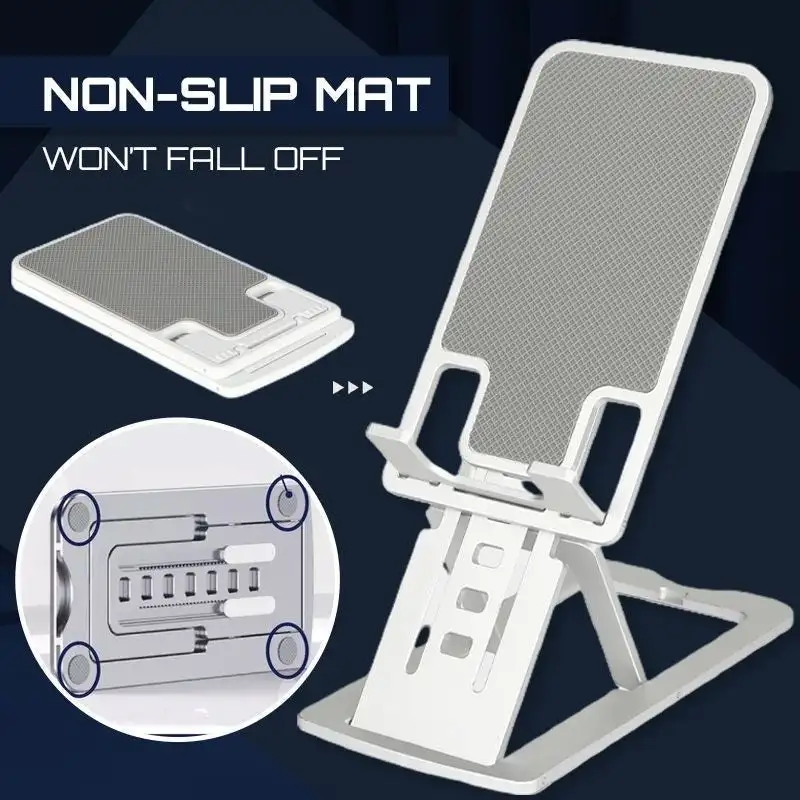 desktop phone tablet holder metal abs table cell foldable extend support mobile stand rack for iphone ipad adjustable free global shipping