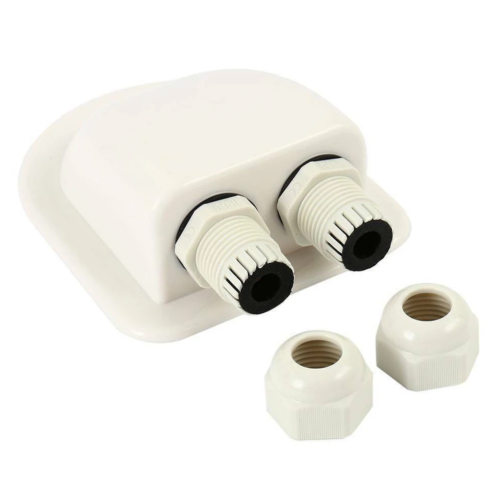 

2 Holes Yacht Caravan Accessories UV-Resistant With Cable Entries Detachable Marine Roof Gland Easy Install Grommet Waterproof