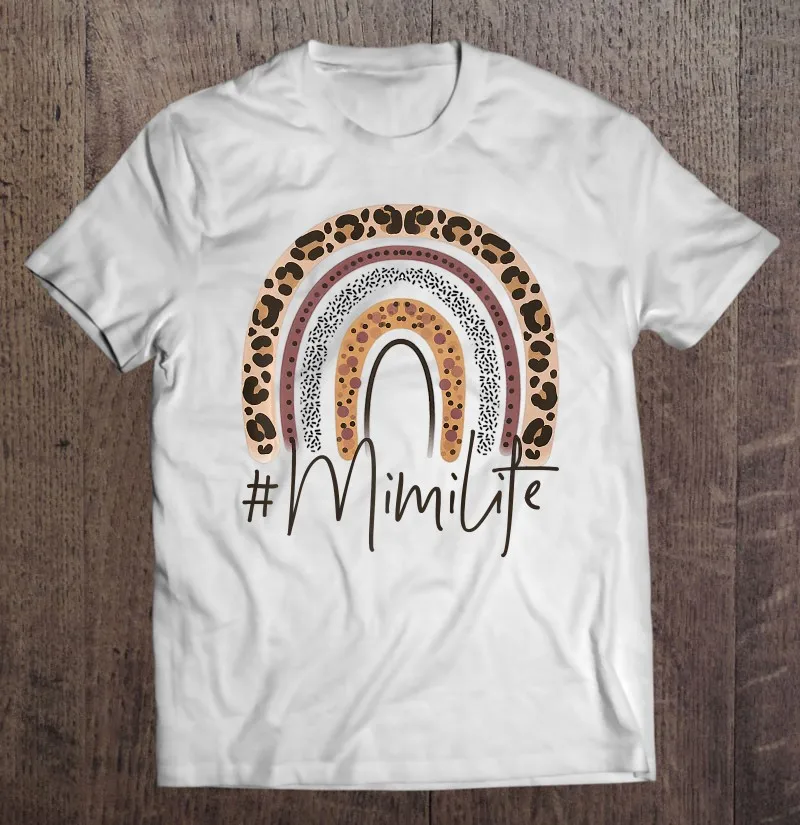 

Mimi Life бабушка Гепард леопардовая Женская рождественская Осенняя Премиум футболка для мужчин футболки Топ Футболка оверсайз одежда