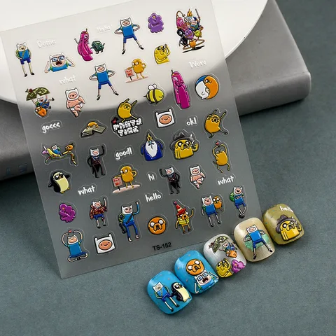 Disney Dark Horror 5D Наклейки для ногтей