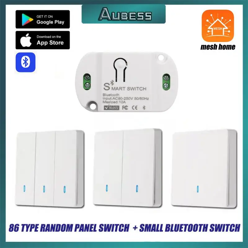 

Wireless Smart Switch RF Mesh Home App Remote Control Switch Universal Breaker For Lights Electric Heaters Smart Light Switch