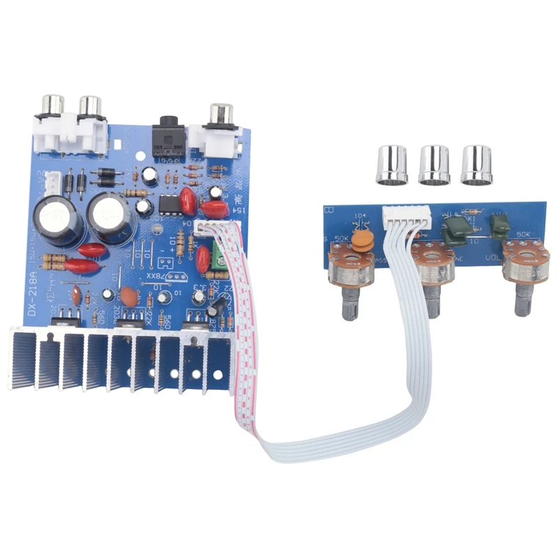 Фото Аудиоплата усилителя TDA2030 2.1 канала (15Вт+15Вт+30Вт) с выходом на сабвуфер для самостоятельной сборки колонок, двойное питание AC12-15В-A22U №4