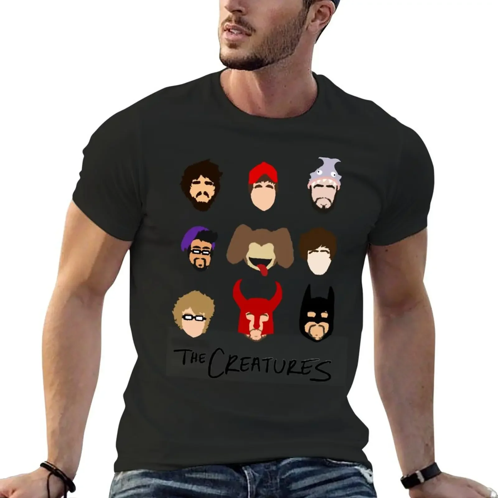 The Creatures 2013 T-Shirt rapper graphic tees hippie clothes cute tops blacks Men's t-shirts