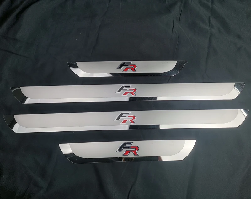 

Car Styling Accessories Stainless Steel Door Sill Scuff Plate Stickers Welcome Pedal Guard For SEAT LEON ARONA ATECA IBIZA FR