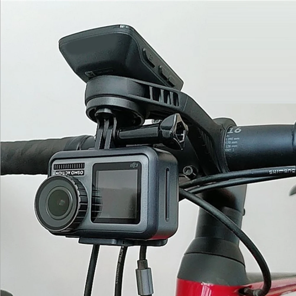

Bike Computer Holder Bicycle Black Camera Adaptor Cycling Durable Edge Out For Garmin For-GoPro Front Mount Nylon
