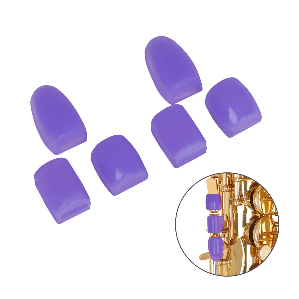 

Упаковка из 6 брелоков для саксофона, мягкий силиконовый защитный чехол для подушки Sax, прочные музыкальные инструменты, аксессуары