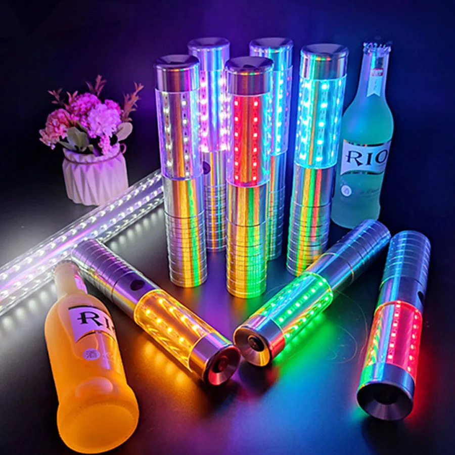 

Bar LED Strobe Baton Dance Flashing Stick Light Rechargeable Wine Champagne Bottle Service Sparkler For VIP Nightclub KTV Party