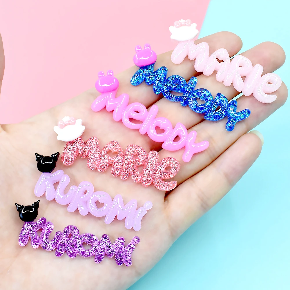 

15pcs Animal Letters Resin Accessories Refrigerator Phone Shell Patch Headdress Hairpin Handmade DIY Home Decoration Materials