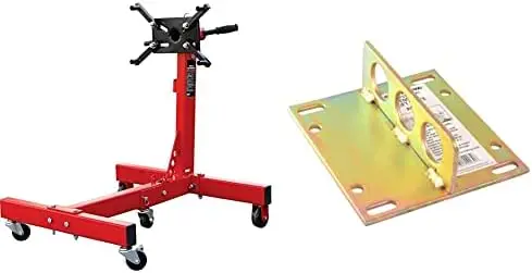 

Steel Rotating Engine Stand with 360 Degree Rotating and Folding Frame 3/4 Ton (1,500 lb) Capacity, Red