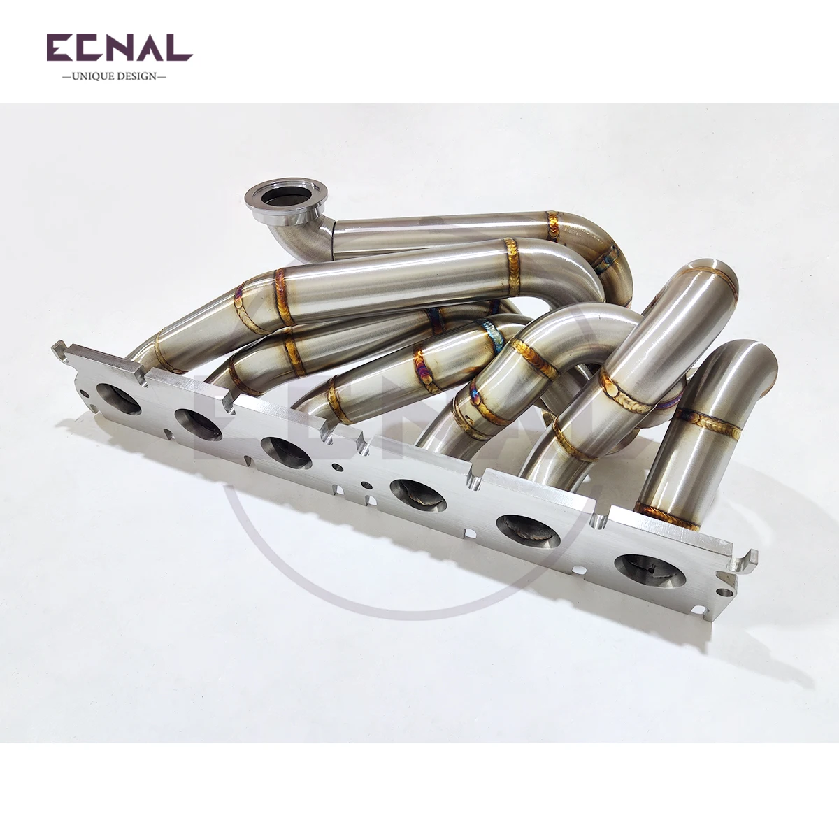 Фото Комплект коллектора Ecnal с V-образным интерфейсом для турбин S58 G80 G82 M3 M4 G87 M2, подключаемый к корпусу Garrett PTE T4 №4