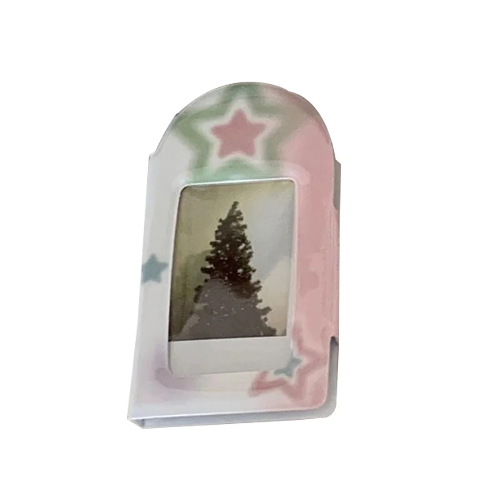 Держатель для фотокарт Y2K с винтажным сердцем и пряжкой квадратный ажурный