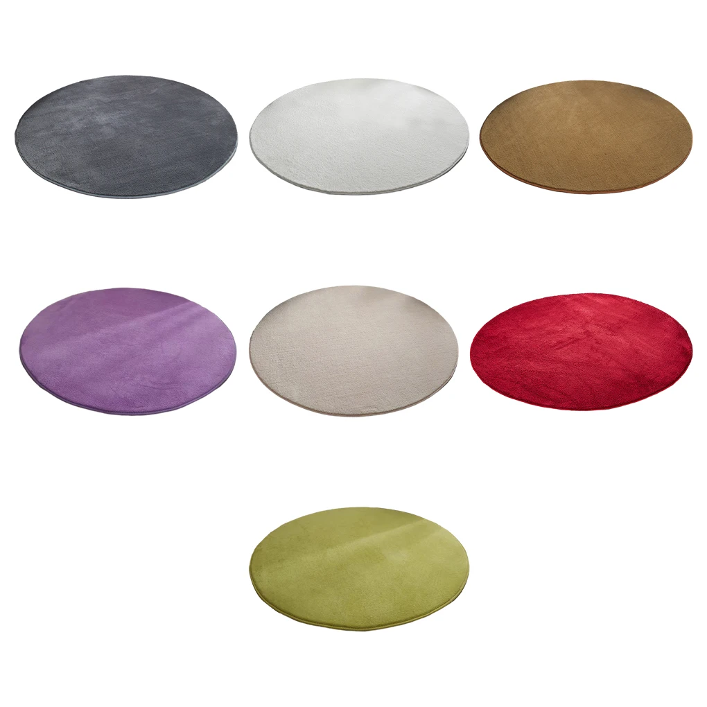 

Soft And Skin-friendly Round Rug For Cozy Bedroom Or Living Room Elegant Exquisite Craft Carpet