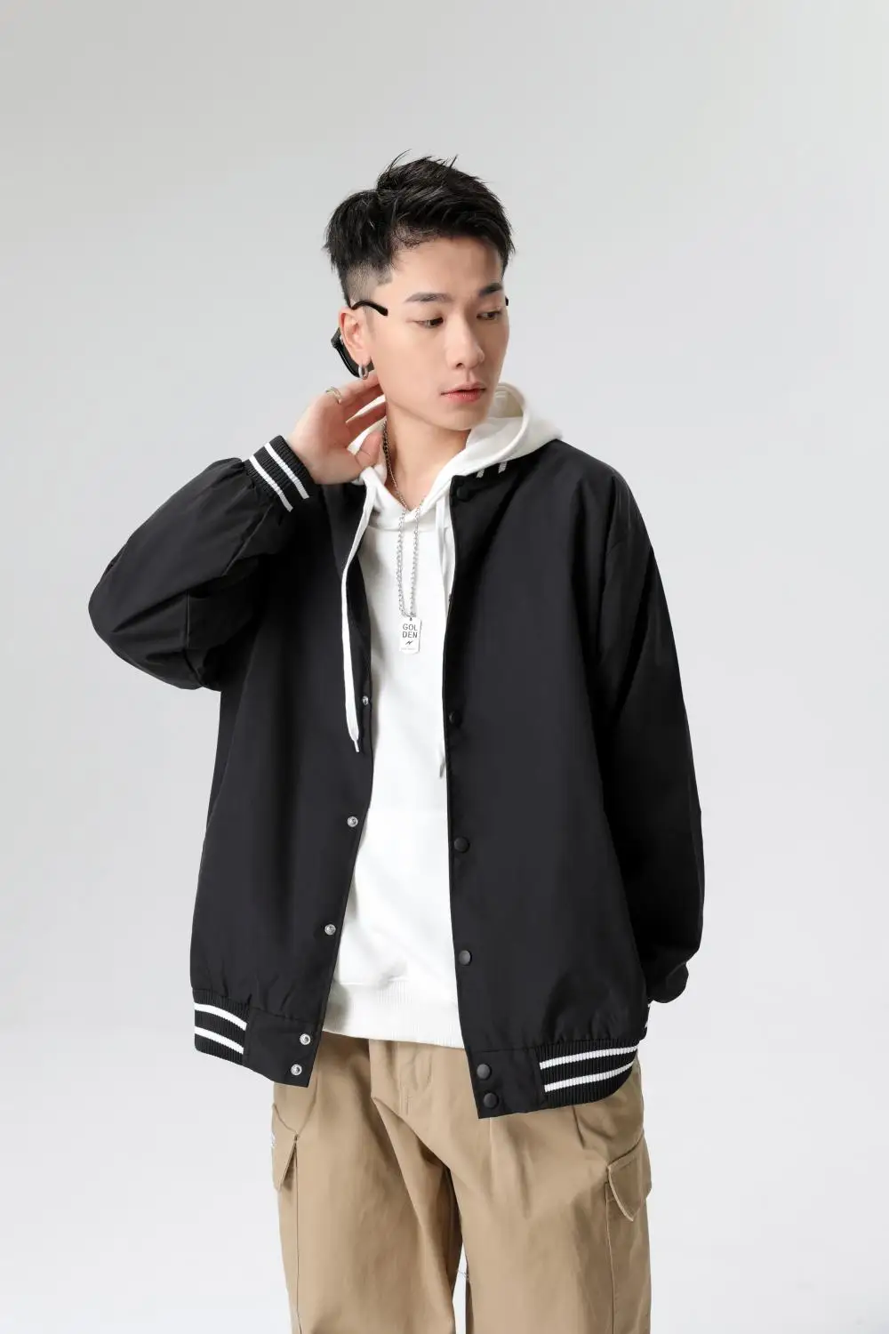 

Men's Baseball Uniform Jacket Custom Printed Jacket Letter Street Clothing Campus Group Class Uniform Couple Jaquetas Women