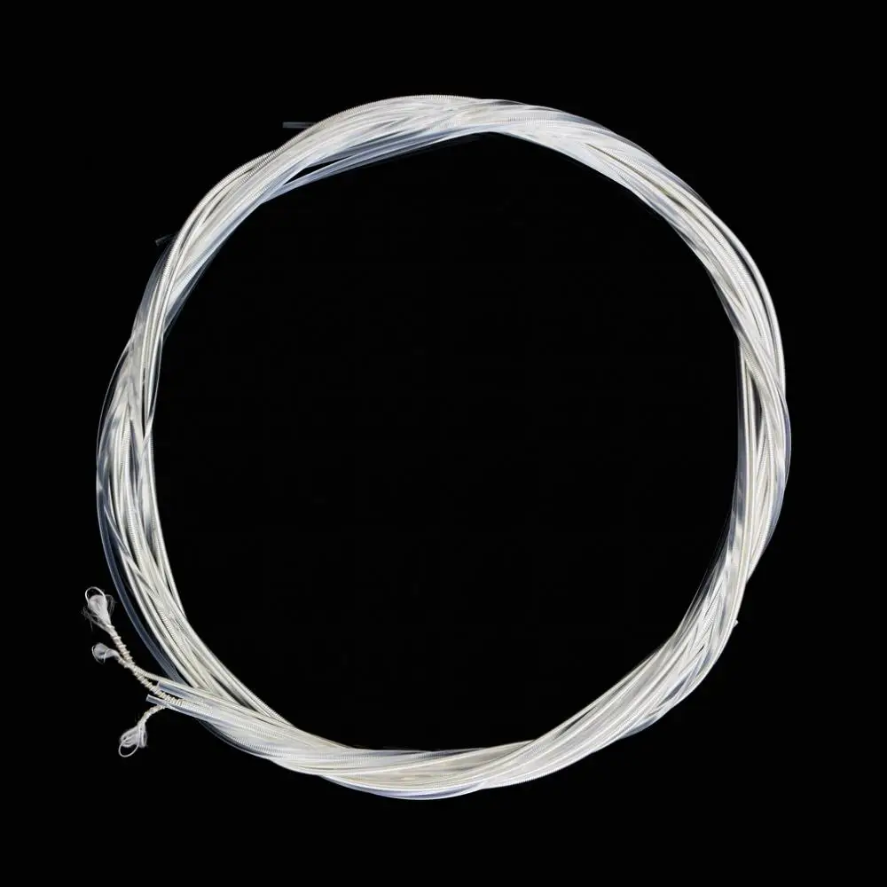 

6pcs Nylon Silver Strings Classical Guitar Strings Set Plating Super Light Classic Guitar Clear Silver Plated Copper Guitar Part