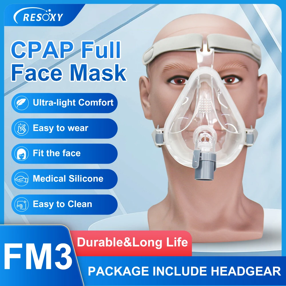 Полнолицевая маска CPAP с медицинскими силиконовыми подушками для авто BiPAP носовая