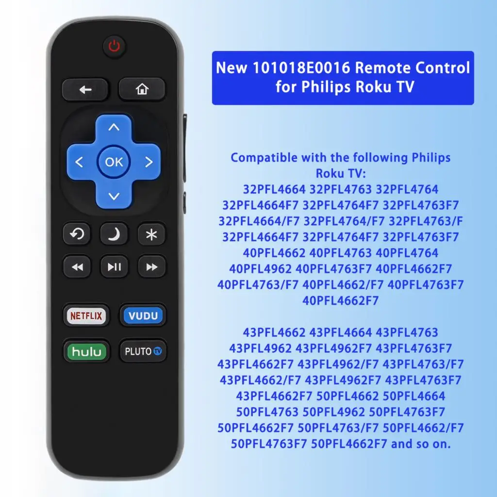 Control For Roku/philips Tv Set-top Box With Netflix Sling H
