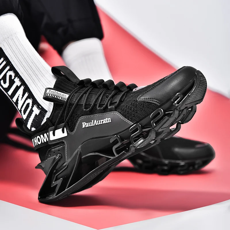 Mens Blade Running Shoes Original Designer Sneakers for Men High Quality Luxury Brand Athletic Sports Cushion Trainers Male 2023