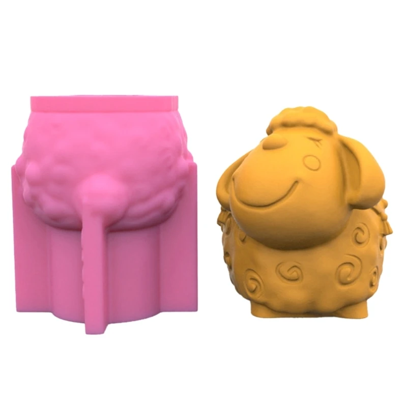 Силиконовая форма в виде животных овец гипса сделай сам суккуленты бетонная