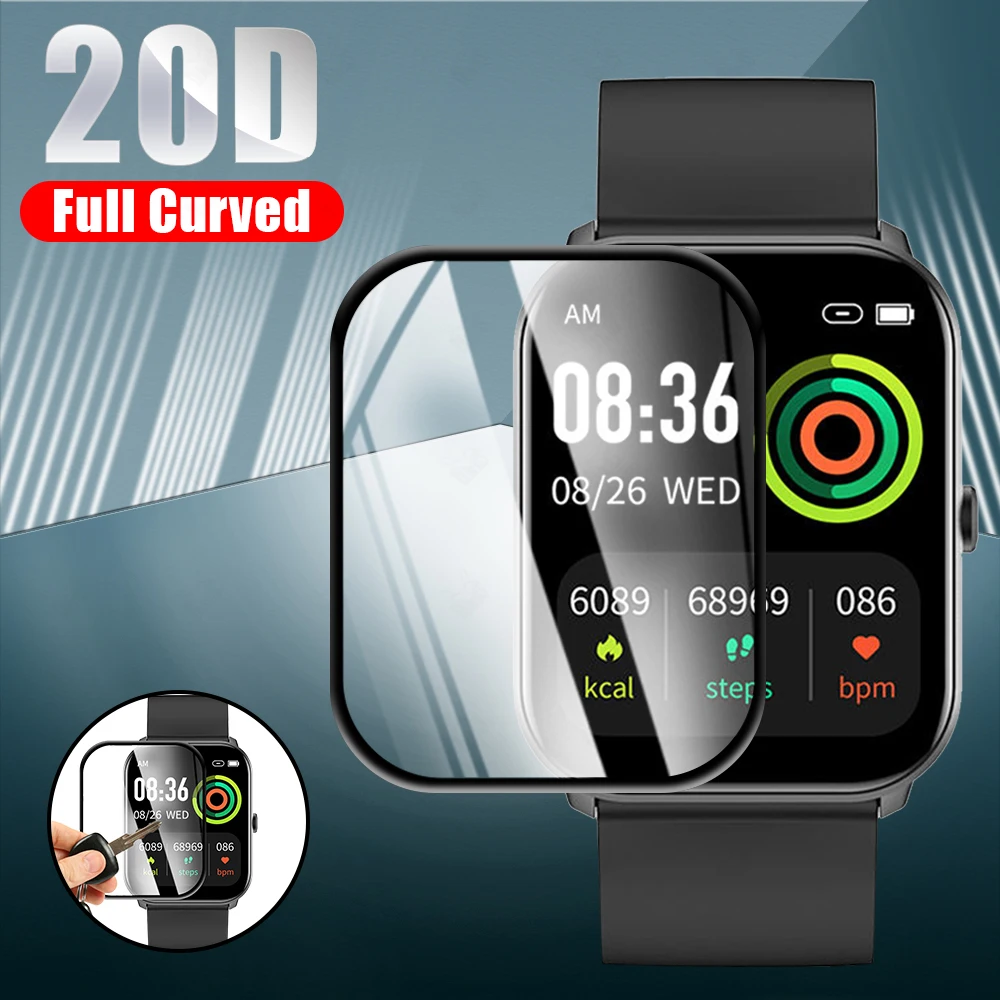 

20D Screen Protector film For IMILAB W01 Smart Watch Curved Edge HD Protective Cover for IMILAB W01 Accessories (Not Glass)