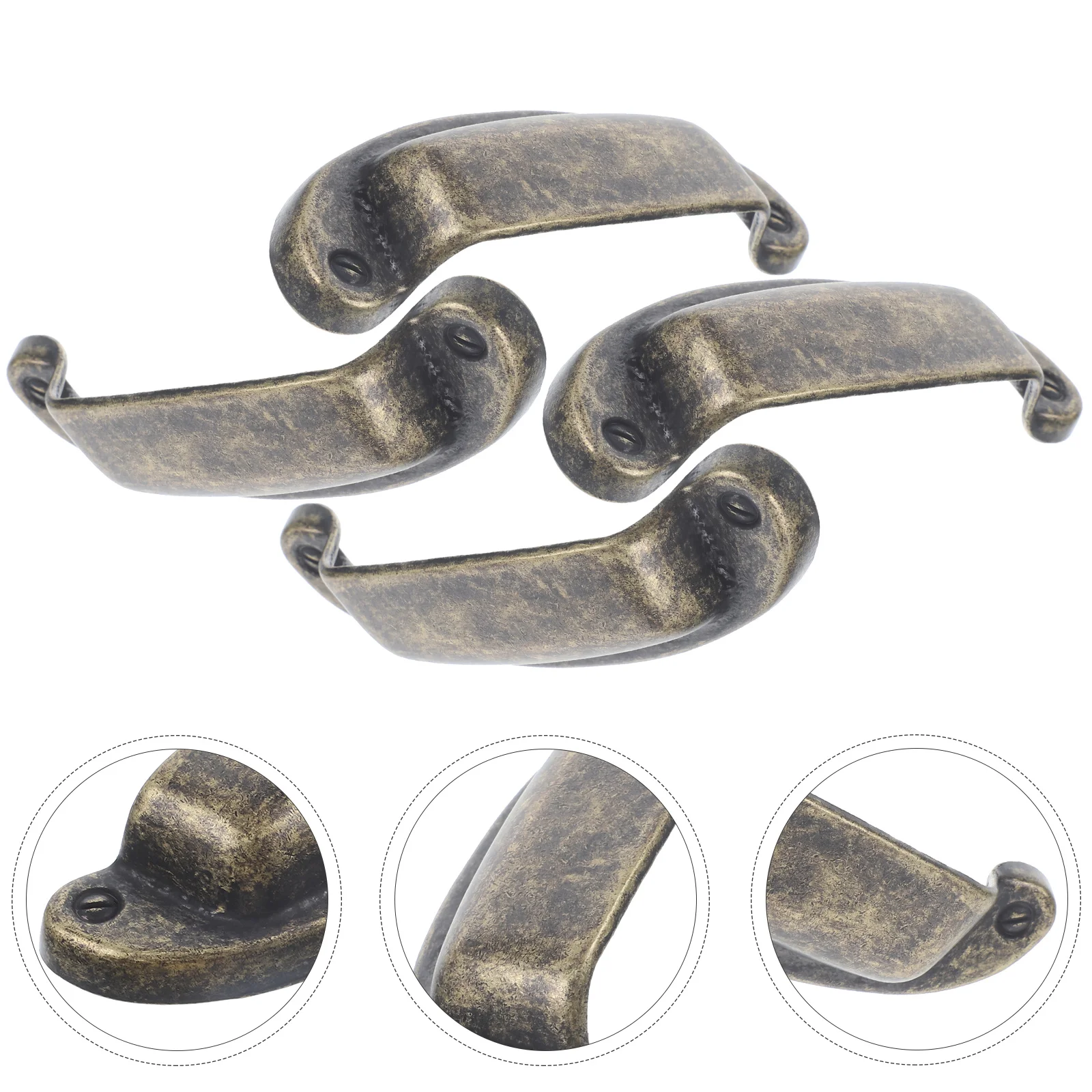 

4pcs Vintage Cabinet Pulls Drawer Handles Cupboard Wardrobe Handles Furniture Pulls