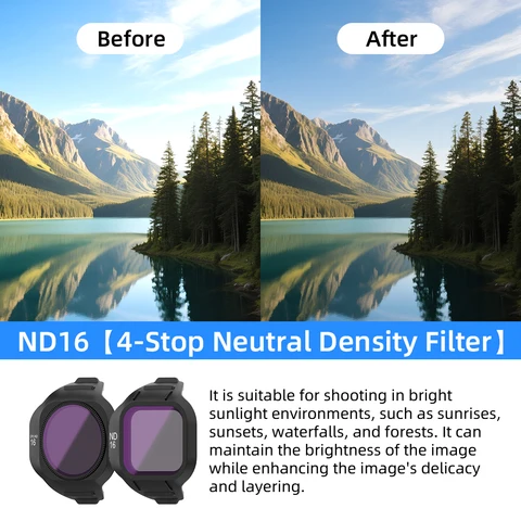 Фильтры для объектива для DJI Mini 5 Pro Drone Gimbal UV CPL ND8/16/32/64 PL Набор фильтров Оптическое стекло Объектив Аксессуар для фотосъемки дрона