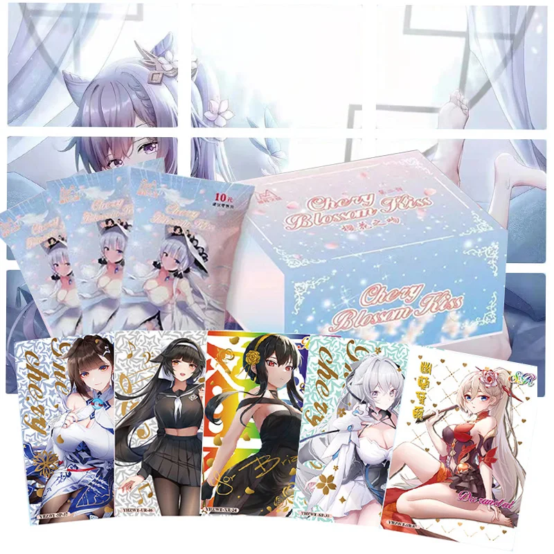 

Goddess Story Anime Character Cherry Blossom Kiss 2nd Edition Keqing LSP Limited Edition Thickening Collectibles Gifts Cards