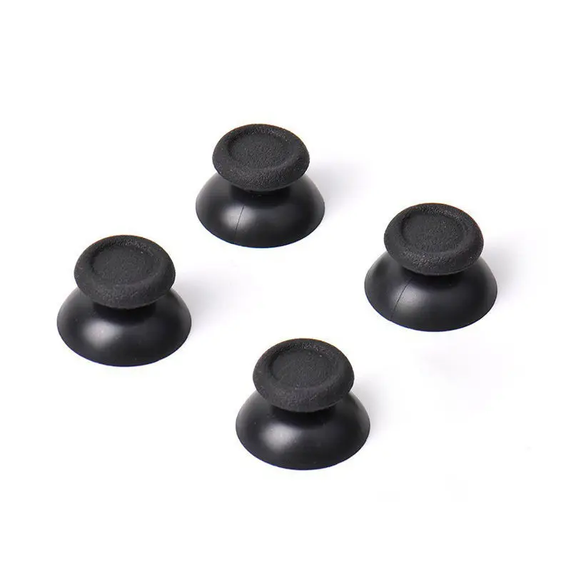 

Black 4PCS Thumbsticks For PS4 Plastic Replacement Controller Analog Thumbsticks Thumb Stick For Sony PS4