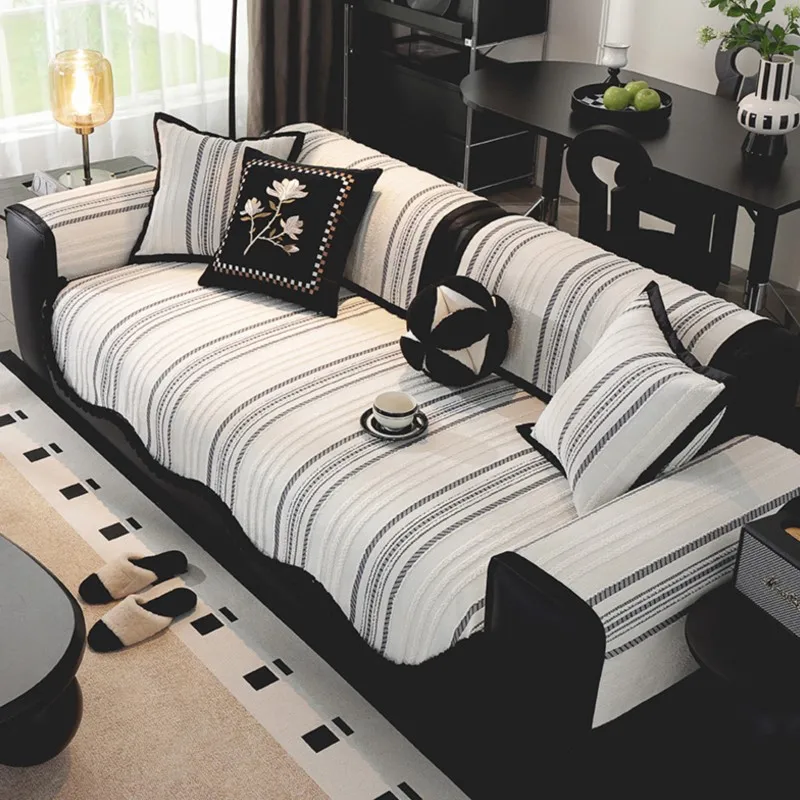 Living Home 2024 зимний чехол из синели для дивана нескользящая подушка чехлы диванов