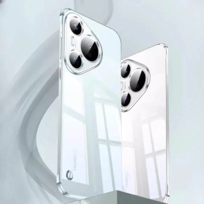 Бескаркасный прозрачный чехол с покрытием для телефона Huawei Pura 70 ультратонкая