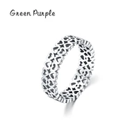 green purple real 925 sterling silver romantic love heart finger rings for women hallyu fine trend jewelry wedding gift 2022 new