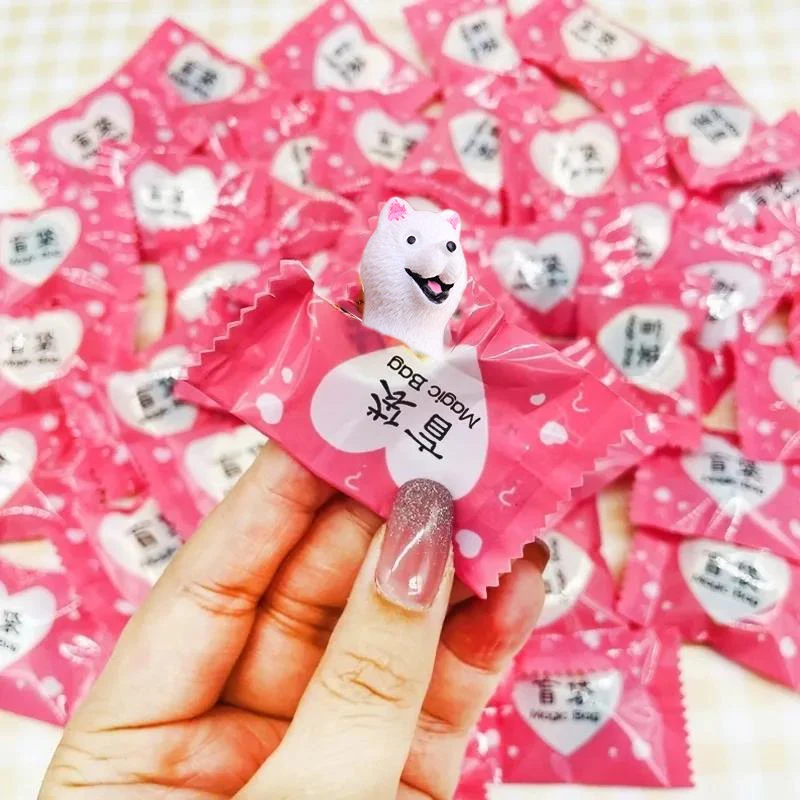 Lucky Blind Bag Kawaii Simulation Animal Blind Box Toy Action Surprise Tide Play Doll Fake Candy Guessing Blind Bag Children Toy