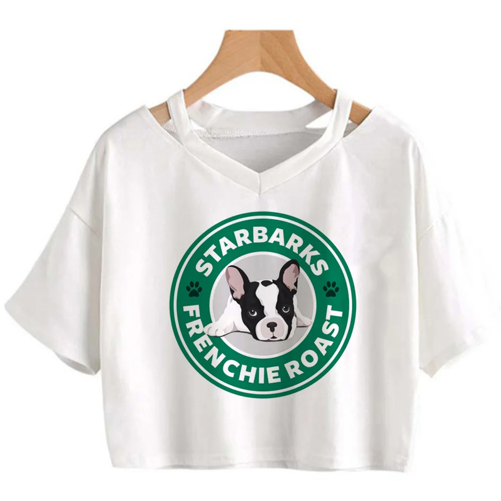 

Женский топ-майка с принтом французского бульдога, yk2 2000s