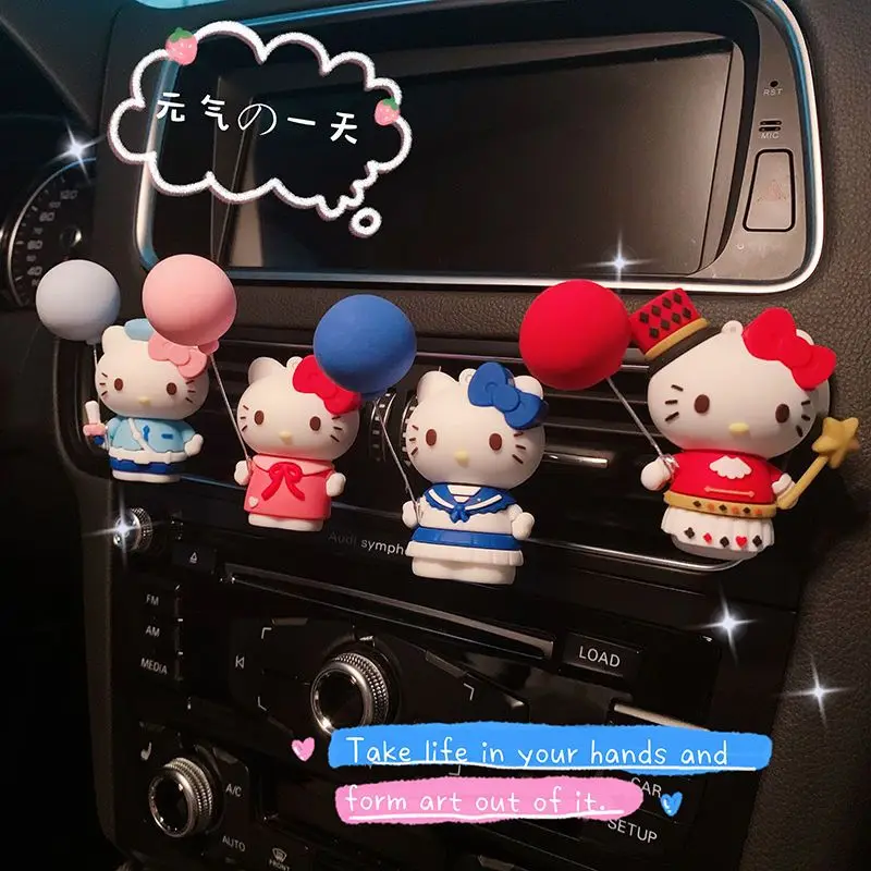 

Cartoon Cute Kawaii Sanrioed Hellokitty New Pattern Car Aromatherapy Car Fragrance Decorative Accessories